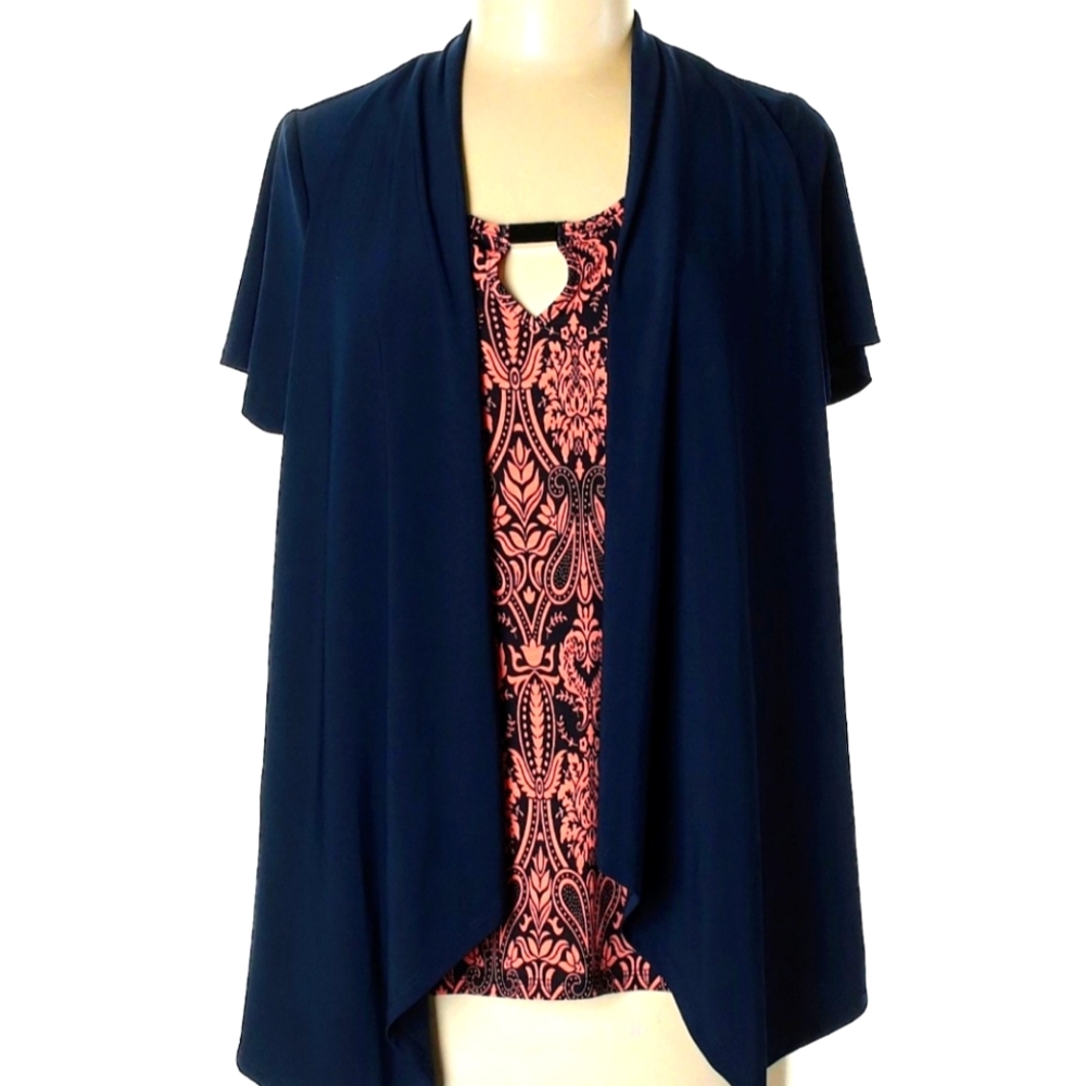 Nwt Top with attached cardigan